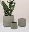 Light Grey Concrete Patt Pot