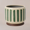 Green Stripe Pot