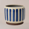 Blue Stripe Pot
