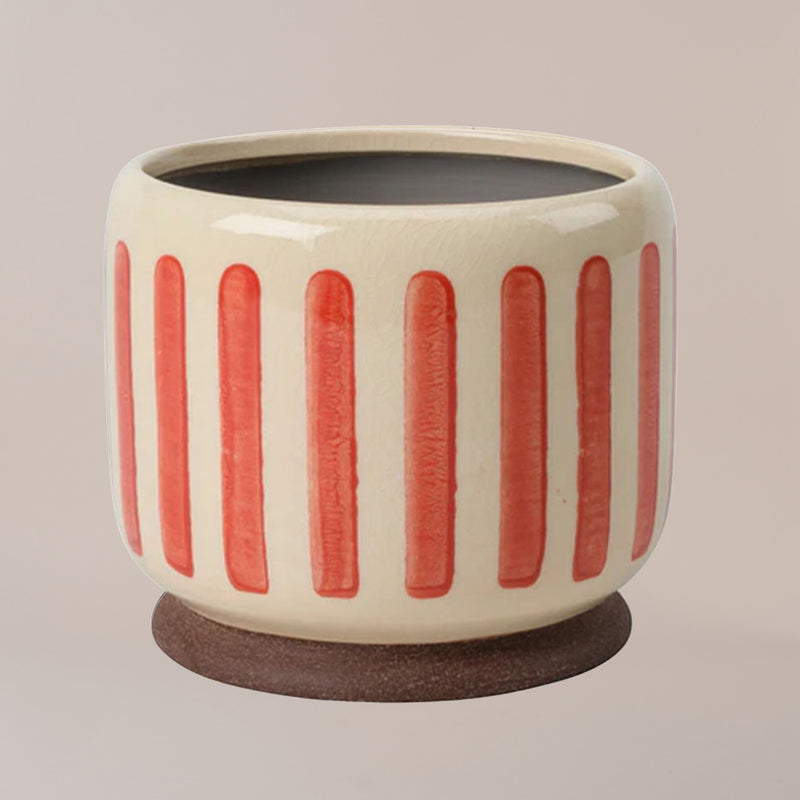 Red Stripe Pot
