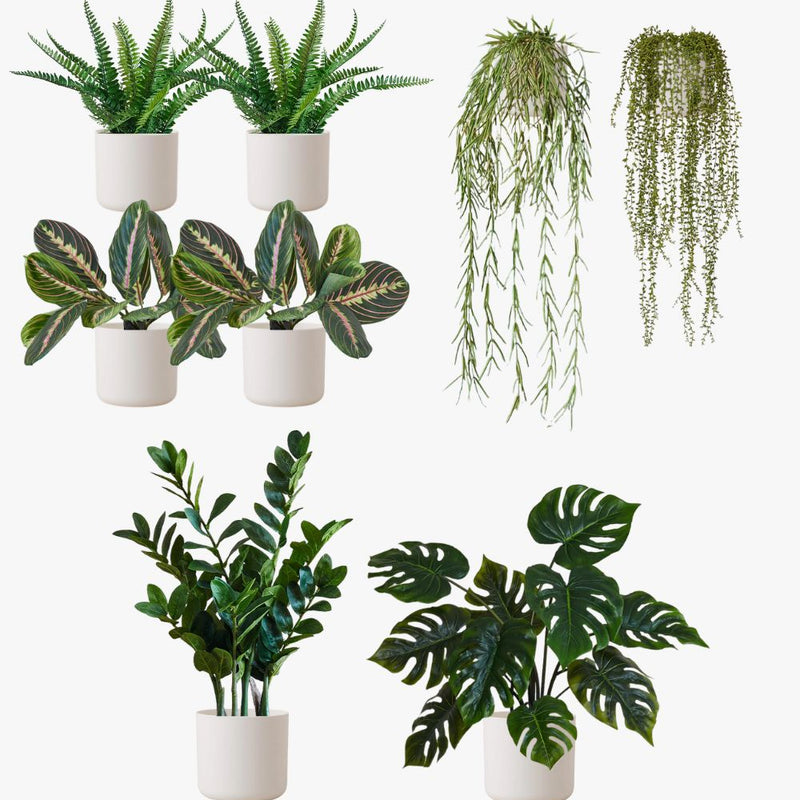 Artificial White Desktop Bundle