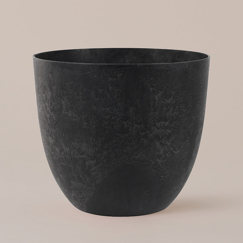 Black Artstone Pot 45cm