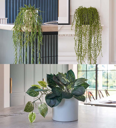 faux trailing plant in pot Artificial Trailing Bundle