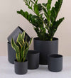 Elho Matt Pot range in dark grey