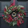 Artificial Red Berries & Rosehip Wreath