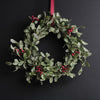 Artificial Red Berry & Eucalyptus Wreath