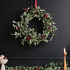 Artificial Red Berry & Eucalyptus Wreath