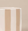 Beige Stripe Pot 14cm