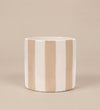 Beige Stripe Pot 14cm