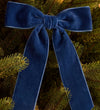 Blue Velvet Bow Set