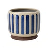 Blue Stripe Pot