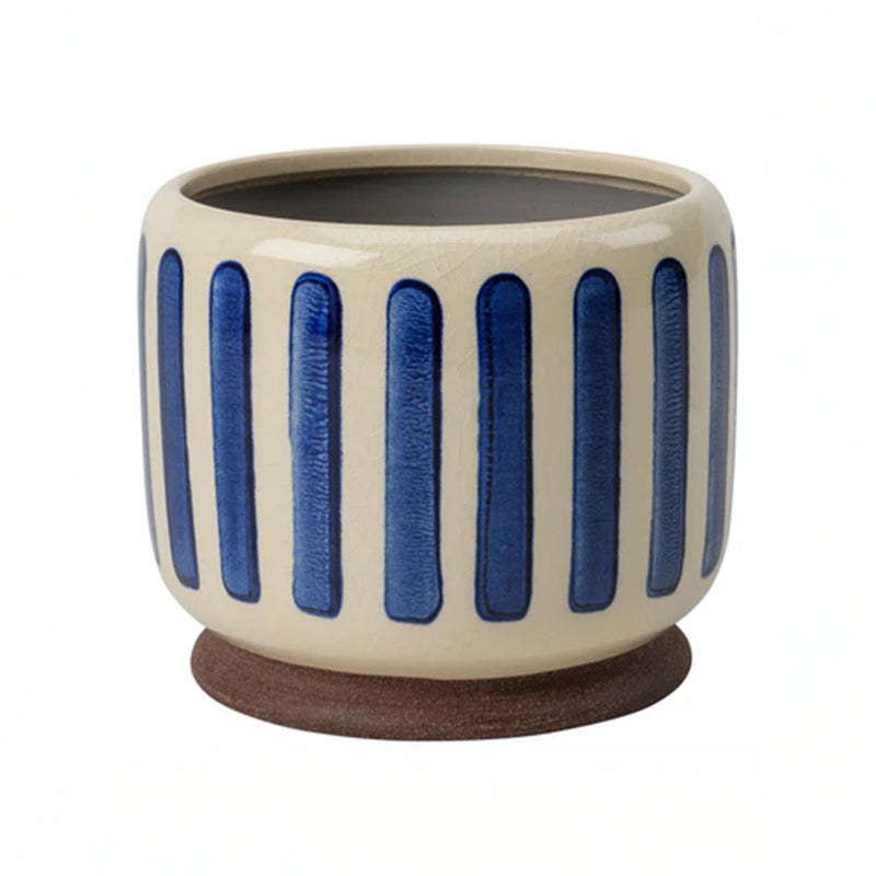 Blue Stripe Pot