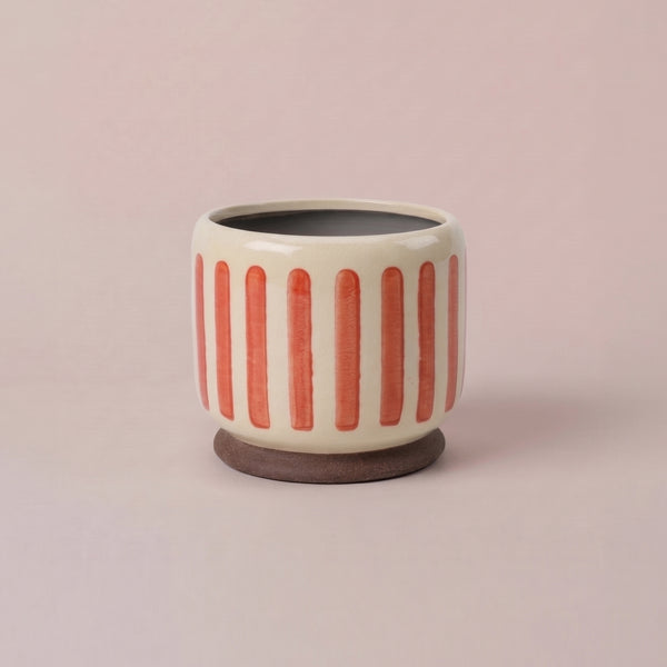 Red Stripe Pot