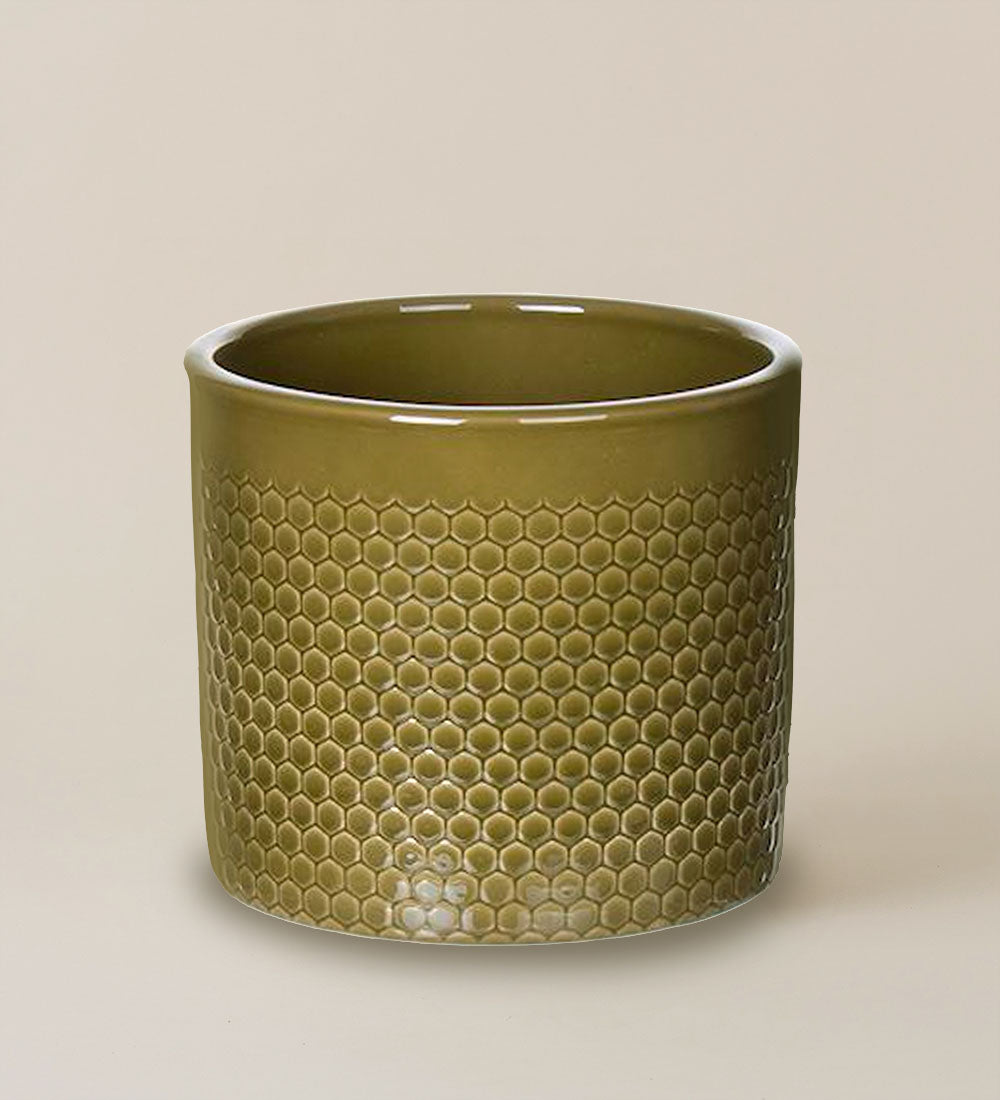Pistachio Glazed Pot 19cm