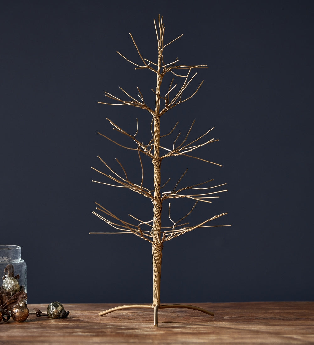 Gold Wire Christmas Tree