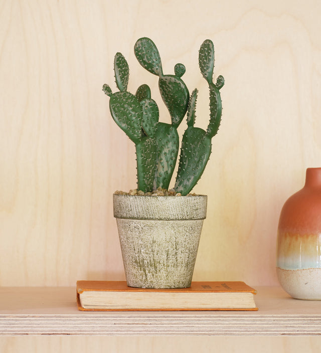 Artificial Cowboy Cactus & Pot