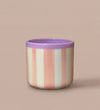 Striped Ceramic Pot