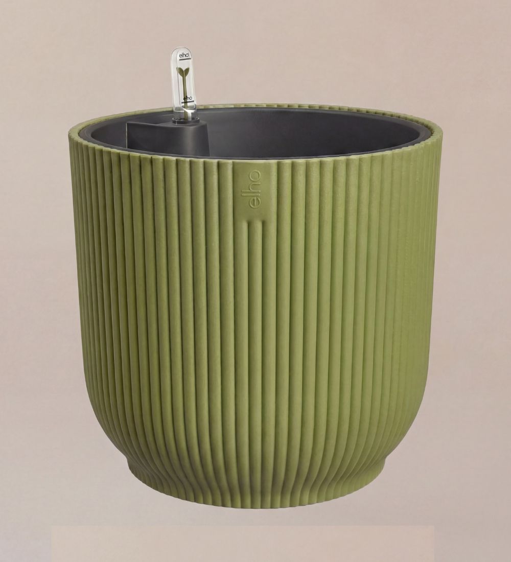 Green Pot with Self-Watering Insert (30cm)
