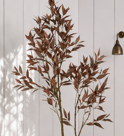 Artificial Eucalyptus Tree Burgundy