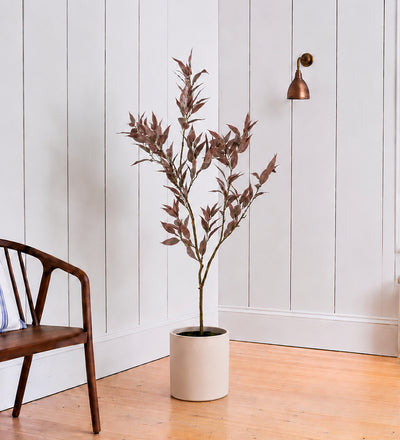 Artificial Eucalyptus Tree Burgundy