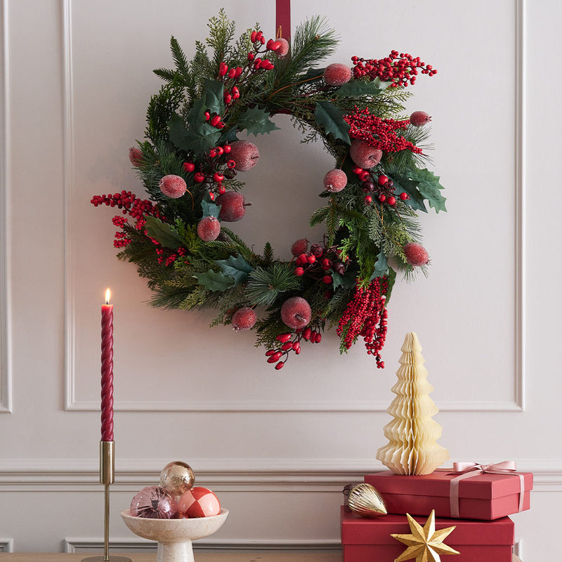 A Very Berry Christmas Artificial Wreath
