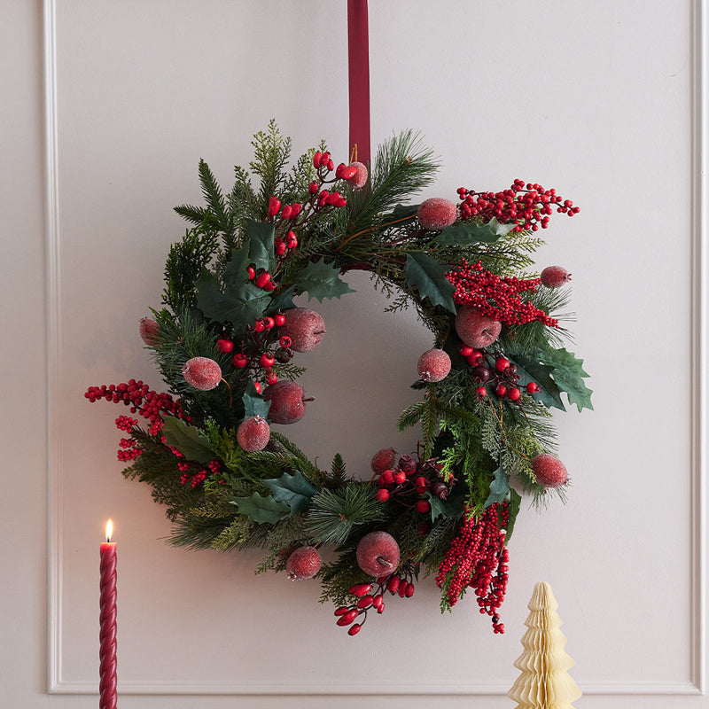 A Very Berry Christmas Artificial Wreath