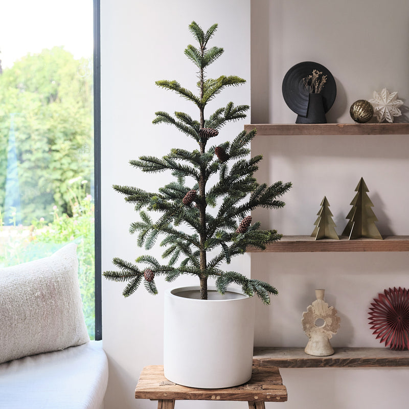 Artificial Norfolk Pine with Cones