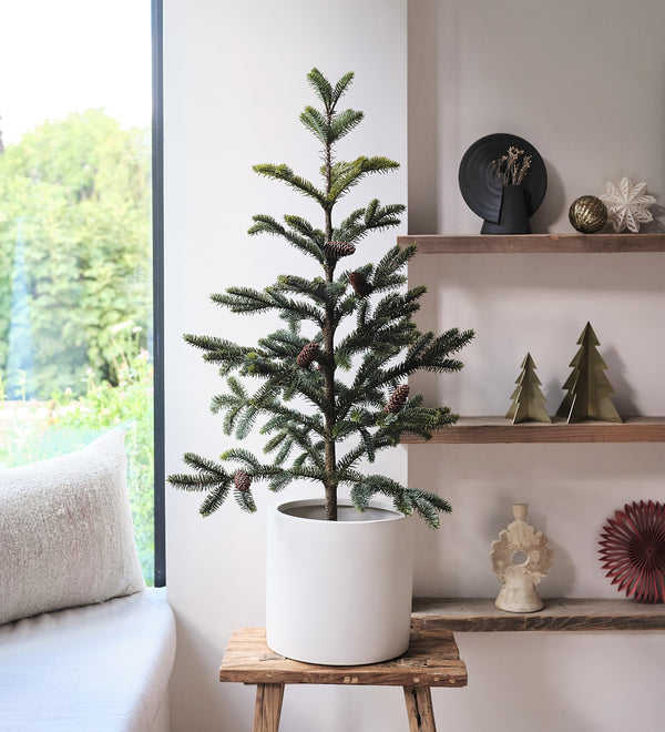 Artificial Norfolk Pine with Cones