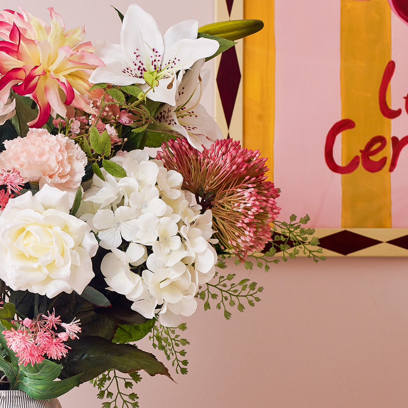 Artificial Summer Blush Bouquet