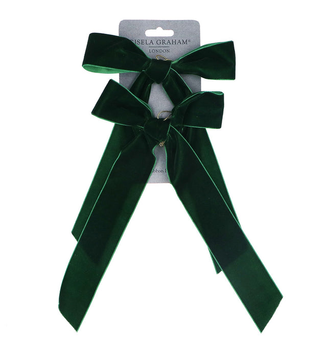 Emerald Velvet Bows