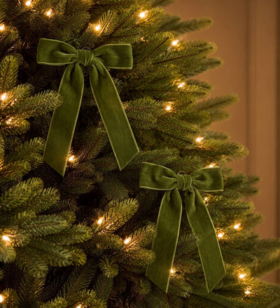 Green Velvet Bows