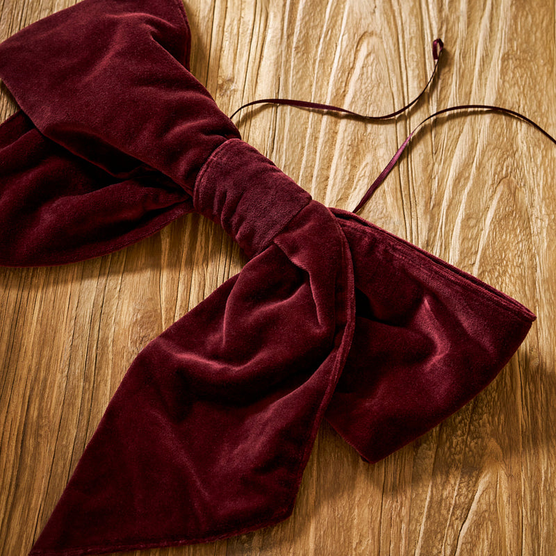 Burgundy Bow