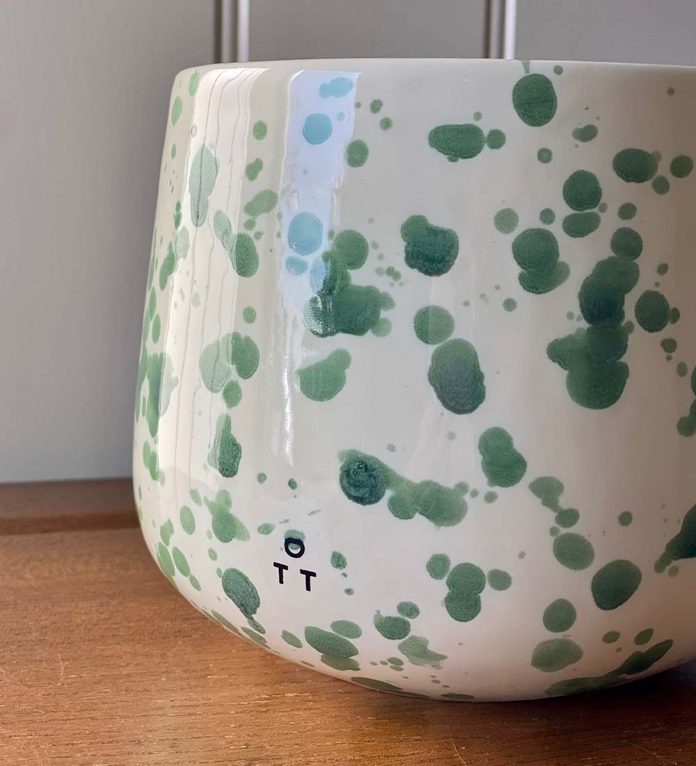 Splatter Pot x Hot Pottery Green