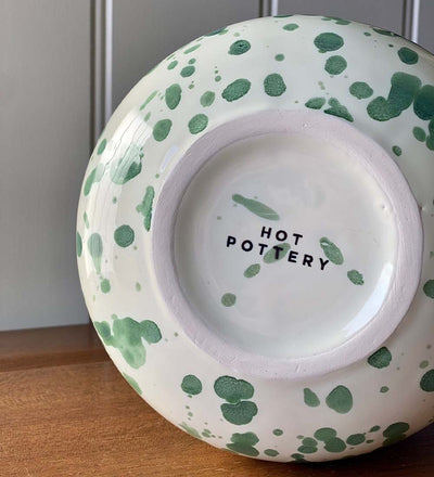 Splatter Pot x Hot Pottery Green