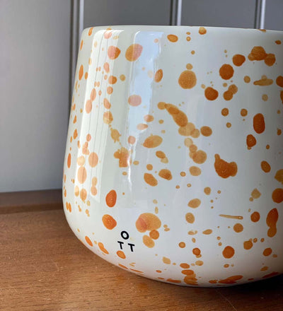 Splatter Pot x Hot Pottery Orange