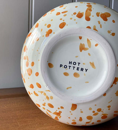 Splatter Pot x Hot Pottery Orange