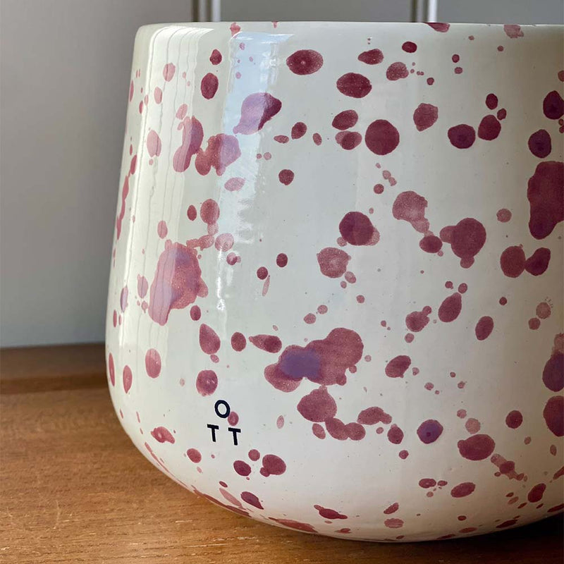 Splatter Pot x Hot Pottery Cranberry