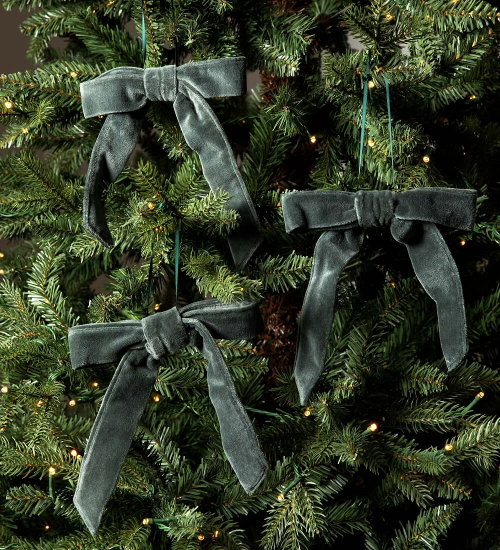 Fern Velvet Bow Set
