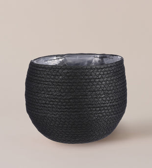 Black Plant Basket 21cm
