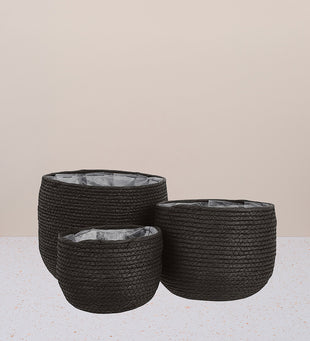 Black Plant Basket