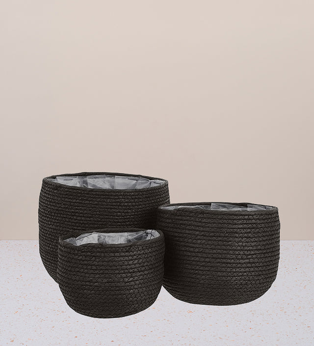Black Plant Basket