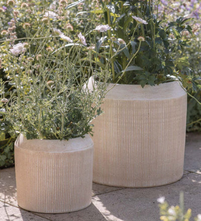 Kubo Ceramic Planter Cream (22cm)
