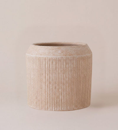 Kubo Ceramic Planter Cream (15cm)