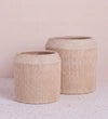 Kubo Cream Ceramic Planter