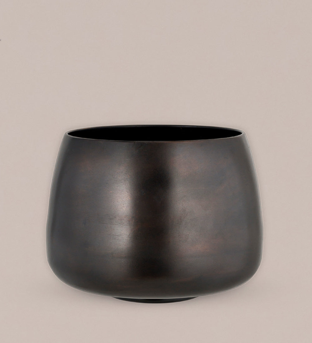 Aged Bronze Pot 20cm