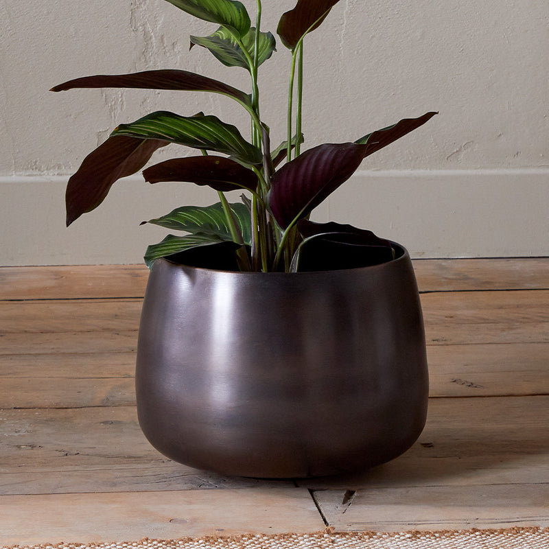 Aged Bronze Pot 20cm
