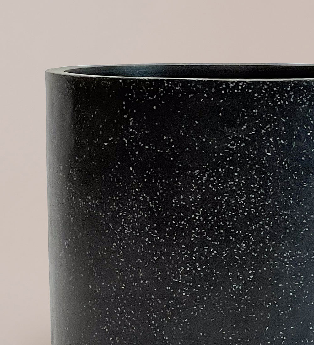 Terrazzo Black Pot 43cm