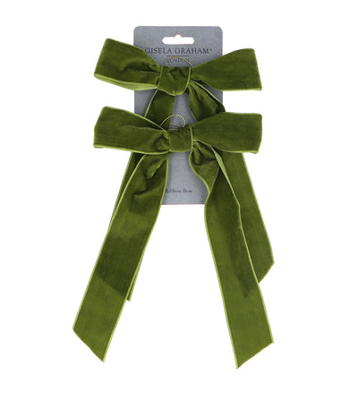 Green Velvet Bows