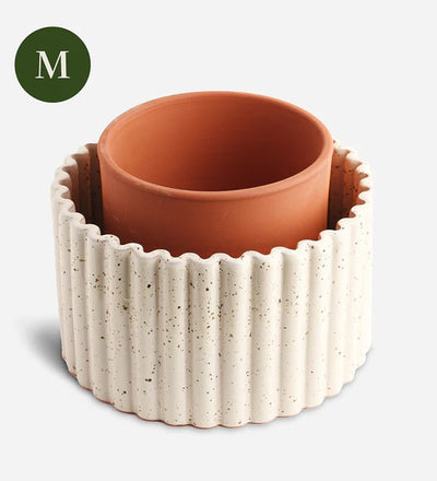 Pepin White Self-Contained Pot