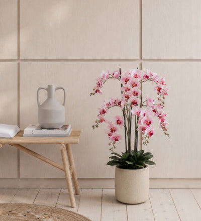 Artificial Pink Orchid & Pot